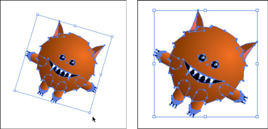 Vælg som et transformationsværktøj i Adobe CS5 Illustrator