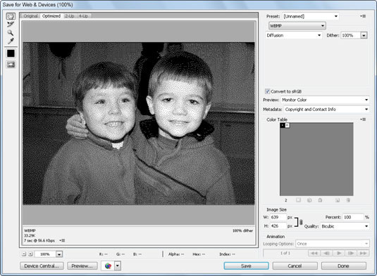 Збережіть зображення Photoshop CS5 для Інтернету та мобільних пристроїв