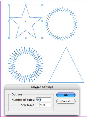 Tegn figurer i en InDesign CS5-publikation