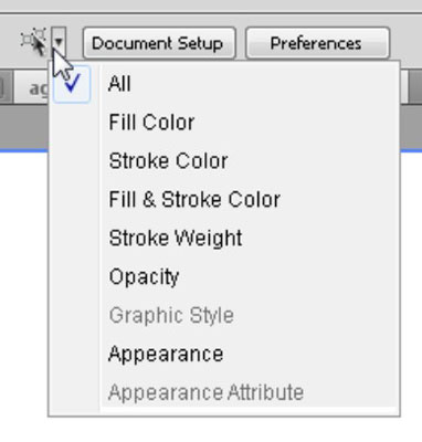 Manipuliuokite pasirinktais objektais „Adobe CS5 Illustrator“.