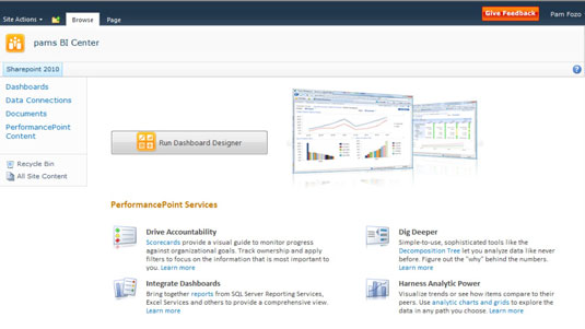 SharePoint 2010 Dashboard Designer