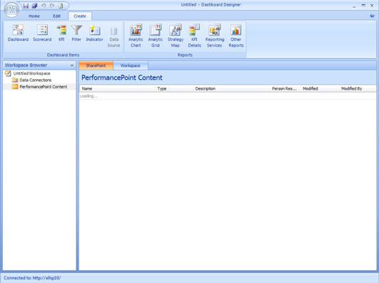 SharePoint 2010:n hallintapaneelin suunnittelija