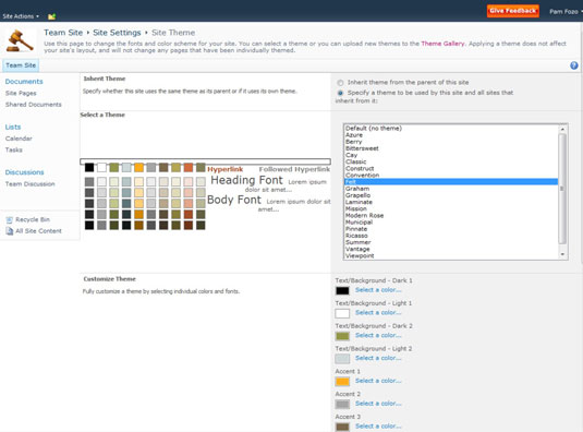 Promijenite temu svog SharePoint 2010 web-mjesta