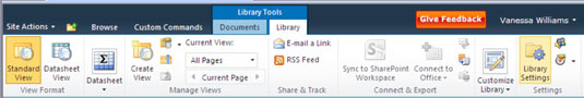 Innstillinger for tilgangsliste i SharePoint 2010