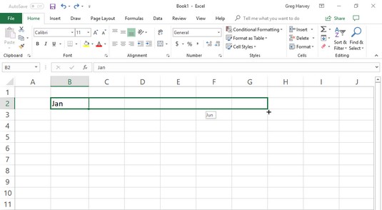 5 måter å bruke autofyll i Excel 2019