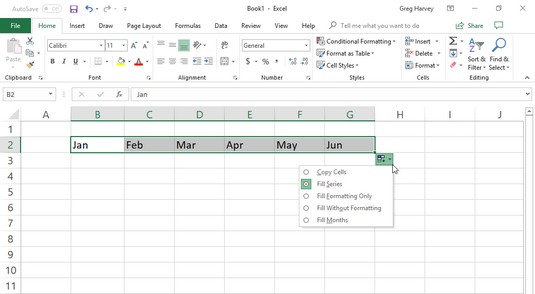 5 mënyra për të përdorur plotësimin automatik në Excel 2019