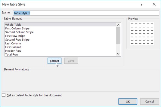 Formatimi i Excel 2019: Përdorimi i Formatit si Galeria e Tabelave