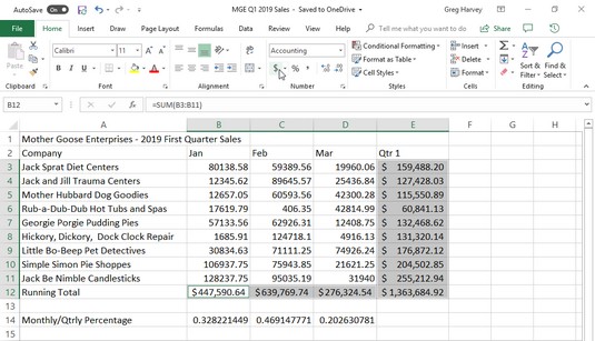 Excel 2019: Hvordan Excel-nummerformatet fungerer