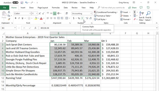 Excel 2019: Как работи форматът на числата в Excel