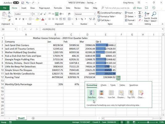 Betinget formatering i Excel 2019