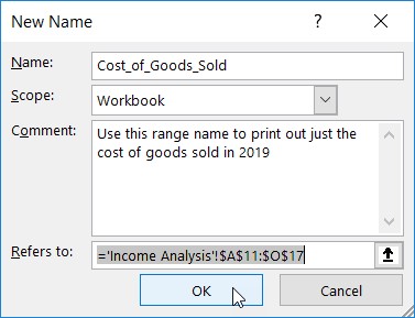 Excel-områder: Navngi cellene dine i Excel 2019