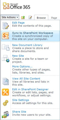 Võrguühenduseta juurdepääs SharePoint Online Workspace'iga