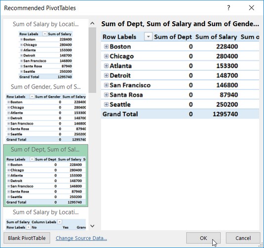 Excel datu analīze: Excel rakurstabulas izveide