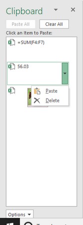 Sådan deler du data med andre Office 2019-programmer