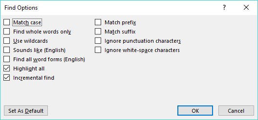 5 måter å finne og erstatte tekst i Word 2019