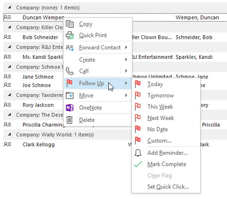 Kā atzīmēt draugus programmā Outlook 2019