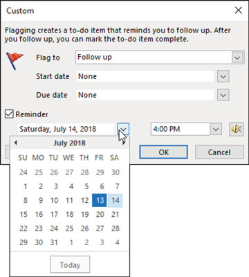 Hvordan flagge venner i Outlook 2019