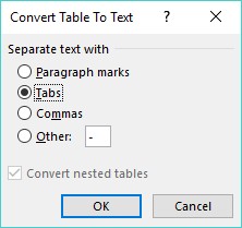 Opprette og formatere tabeller i Word 2019