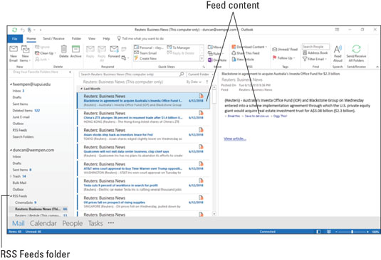 Socialinės medijos pagrindai ir Microsoft Outlook RSS