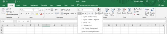 Excel 2019-formatering: tall og etiketter