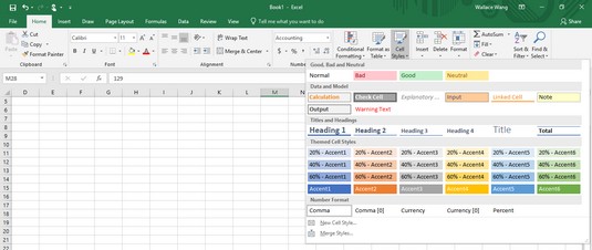 Excel 2019-formatering: tall og etiketter