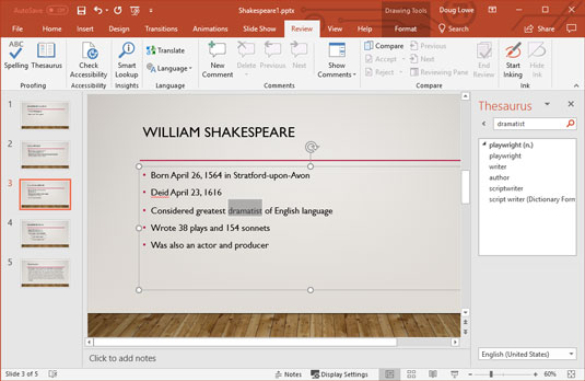 Как да проверявате презентации на PowerPoint 2019