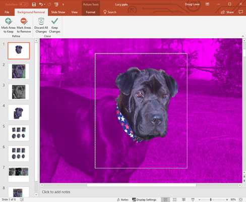 Slik fjerner du bildebakgrunner i PowerPoint 2019