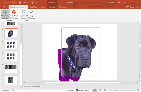 Slik fjerner du bildebakgrunner i PowerPoint 2019