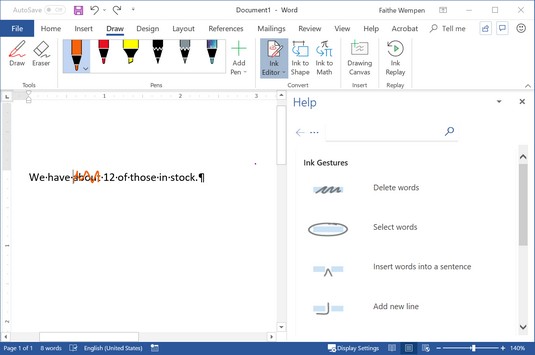 Rašalo patobulinimai, kad išnaudotumėte visas „Office 2019“ ir „Microsoft Surface“ galimybes