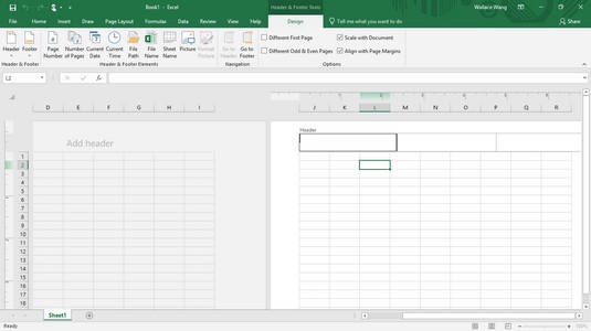 Sådan udskrives projektmapper i Excel 2019