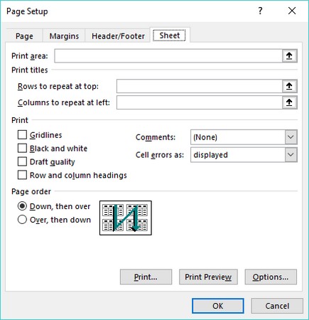 Sådan udskrives projektmapper i Excel 2019