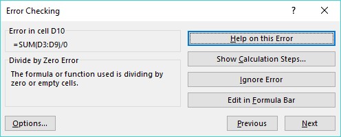 „Excel“ klaidos: „Excel 2019“ formulių auditas