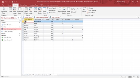 Sådan forespørges en MS Access 2019-database