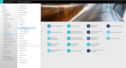 Dynamics 365 za financije i operacije: navigacija u D365O po modulu