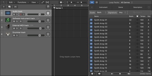 Si të shtoni Apple Loops në projektin tuaj Logic Pro X