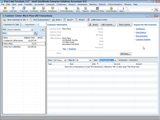 Com configurar una feina de QuickBooks 2012