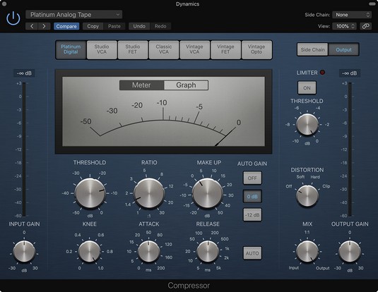 Logic Pro X Plug-Ins: Kompressor, Limiter og andre dynamiske verktøy