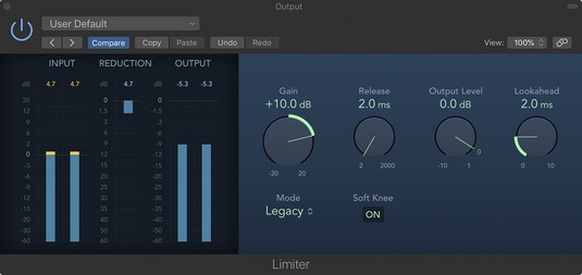 Плагіни Logic Pro X: компресор, обмежувач та інші динамічні інструменти