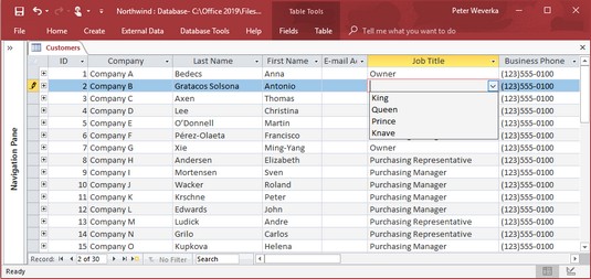 MS Access-feltegenskaber til at sikre, at dataindtastninger er nøjagtige