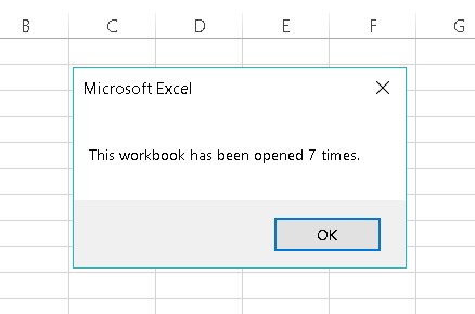 Excel VBA piemēri: ievada notikumu piemēri