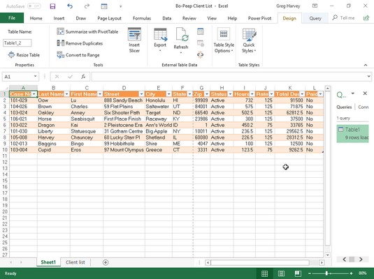 Transformimi i një pyetjeje të të dhënave në Redaktorin e Query Power në Excel 2019