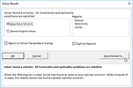 Τρόπος χρήσης του Excel 2019 Solver