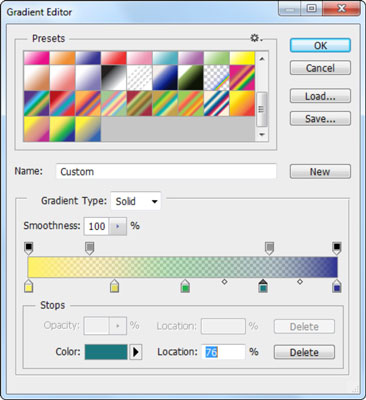 Si të shtoni transparencë në një gradient në Photoshop CS6