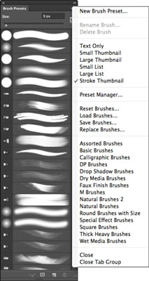 Com utilitzar els pinzells predefinits a Photoshop CS6