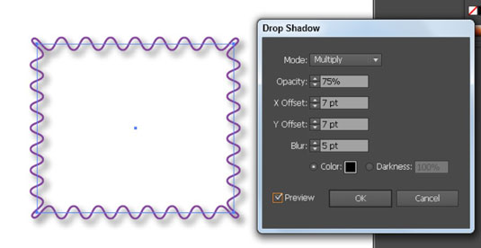 Hvernig á að bæta við dropaskuggaáhrifum í Adobe Illustrator CS6