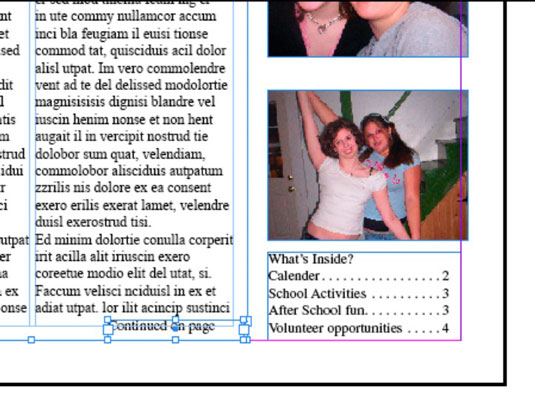 Kako dodati številko skoka na stran v Adobe InDesign CS6