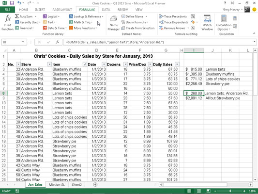 Kaip naudoti sąlyginį sumavimą programoje „Excel 2013“.