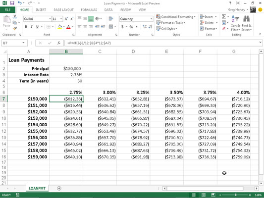 Funkcia PMT v Exceli 2013