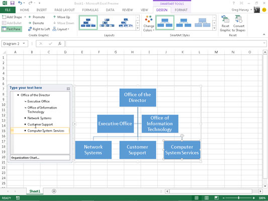 Kaip naudoti „SmartArt“ programoje „Excel 2013“.