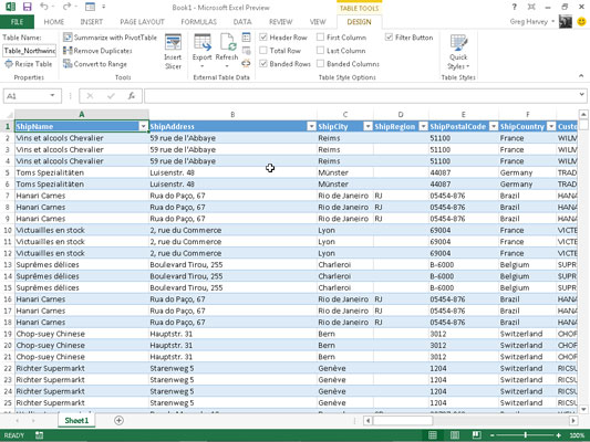 Kuidas teha päringuid juurdepääsu andmebaasitabelite kohta välisandmete importimiseks Excel 2013-s